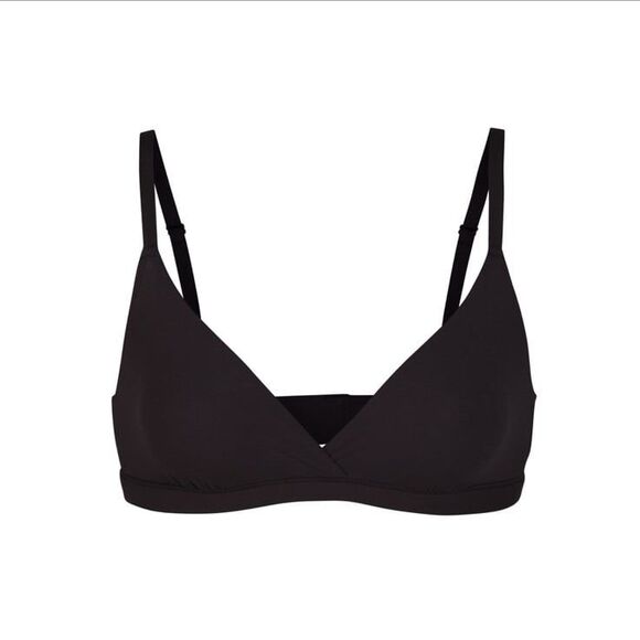 Skims Fits Everybody Crossover Bralette Onyx Small - Picture 1 of 10